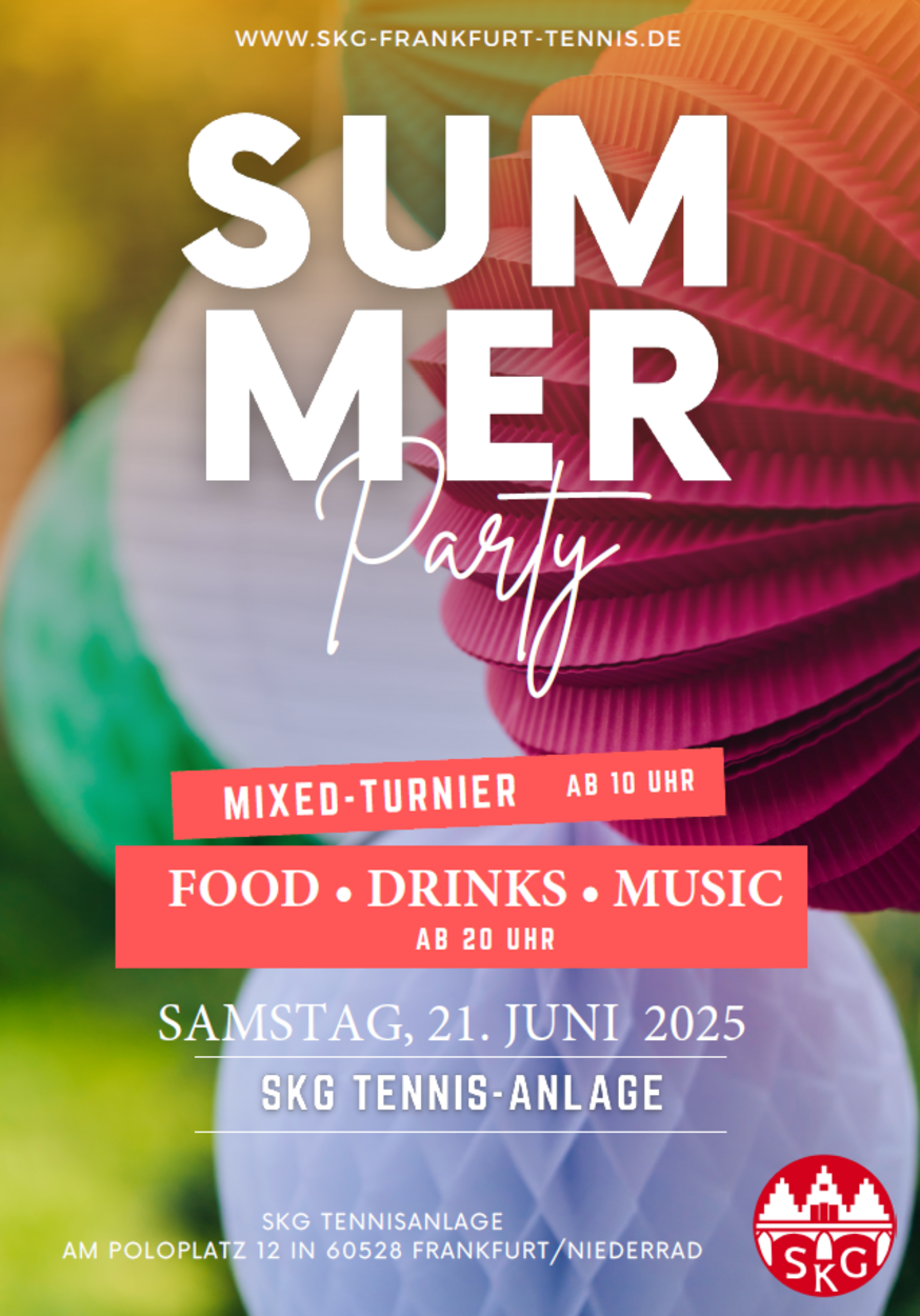 +++ SKG-Mixed-Turnier und Sommerfest 2025 am 21. Juni +++